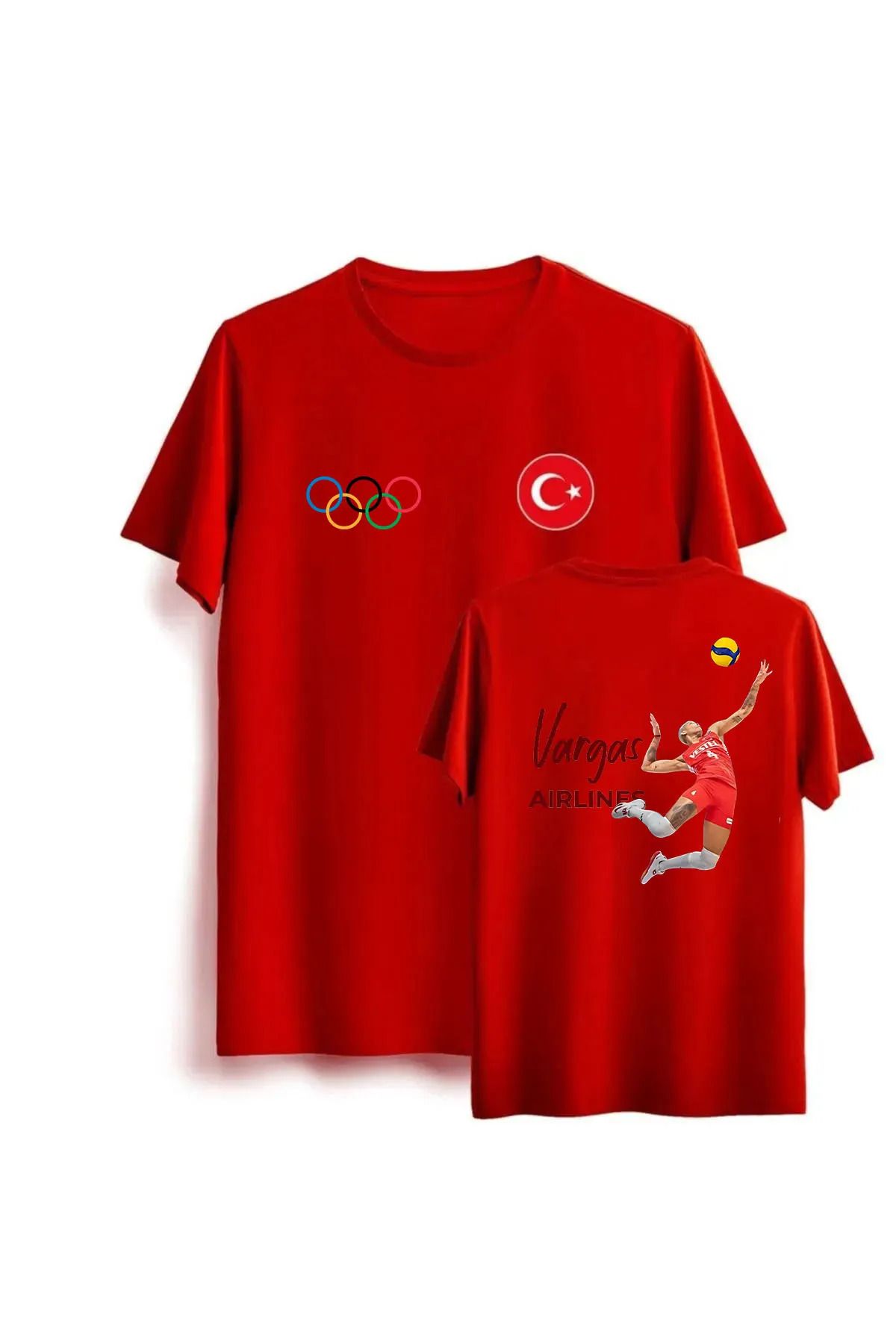 Pisa Art Vargas Airlines Oversize Tasarımlı Unisex Çocuk ve Yetişkin T-Shirt
