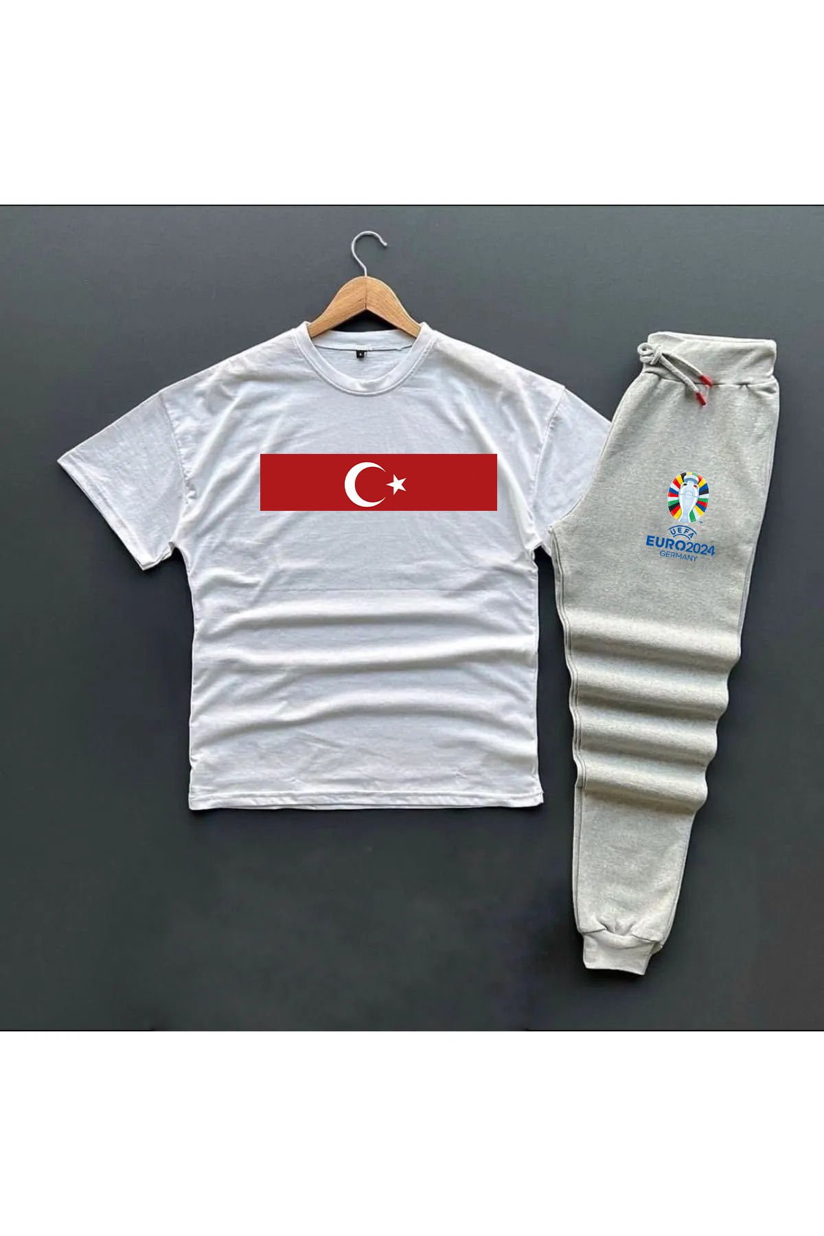 Pisa Art Milli Takım Euro 2024 Özel Tasarım Eşofman Altı-tshirt Kombini