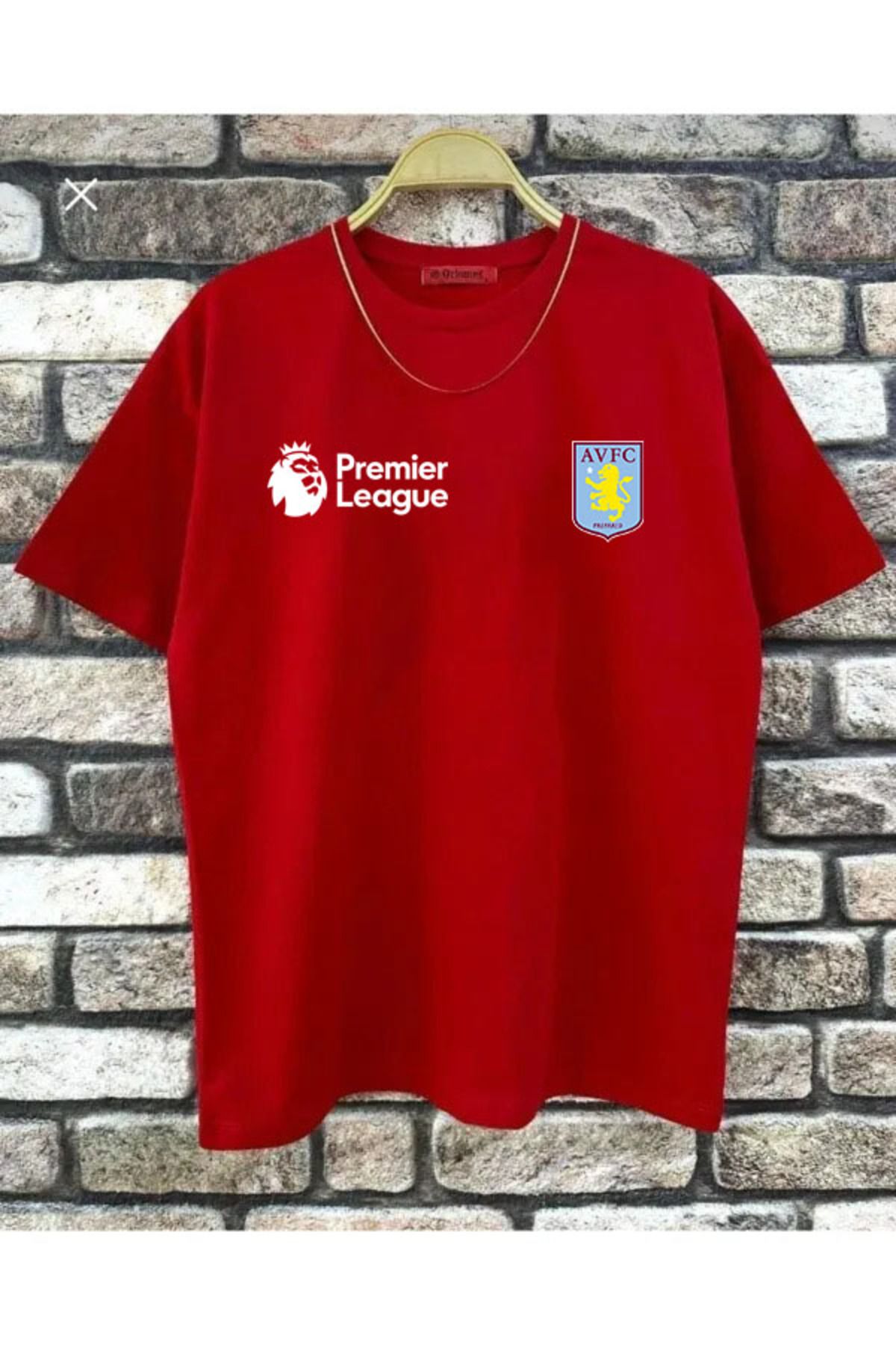Pisa Art Premier League Aston Villa Özel Tasarım T-Shirt