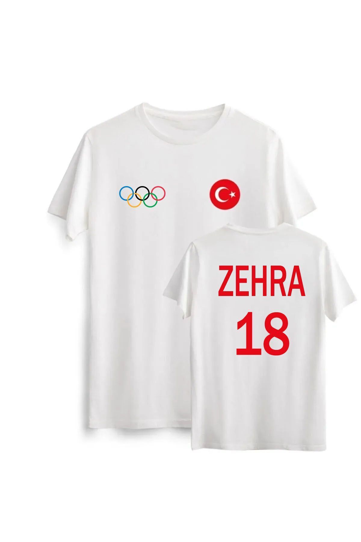 Pisa Art ZehraGüneş Oversize Tasarımlı Unisex Yetişkin ve Çocuk T-Shirt Kişiye özel numara ve isim yazılır