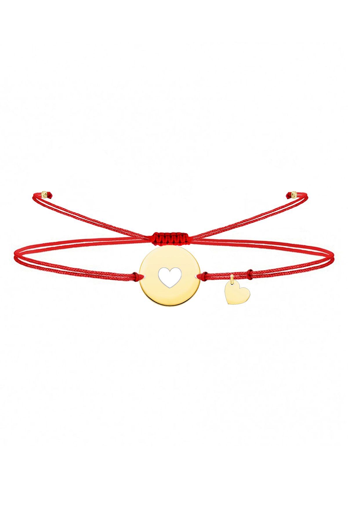 alberaccessories Kalpli Anne Kız Bilekliği - Kırmızı İp Bileklik - Gümüş Kalp Şans Bileklik - Kalpli Çift Bilekliği