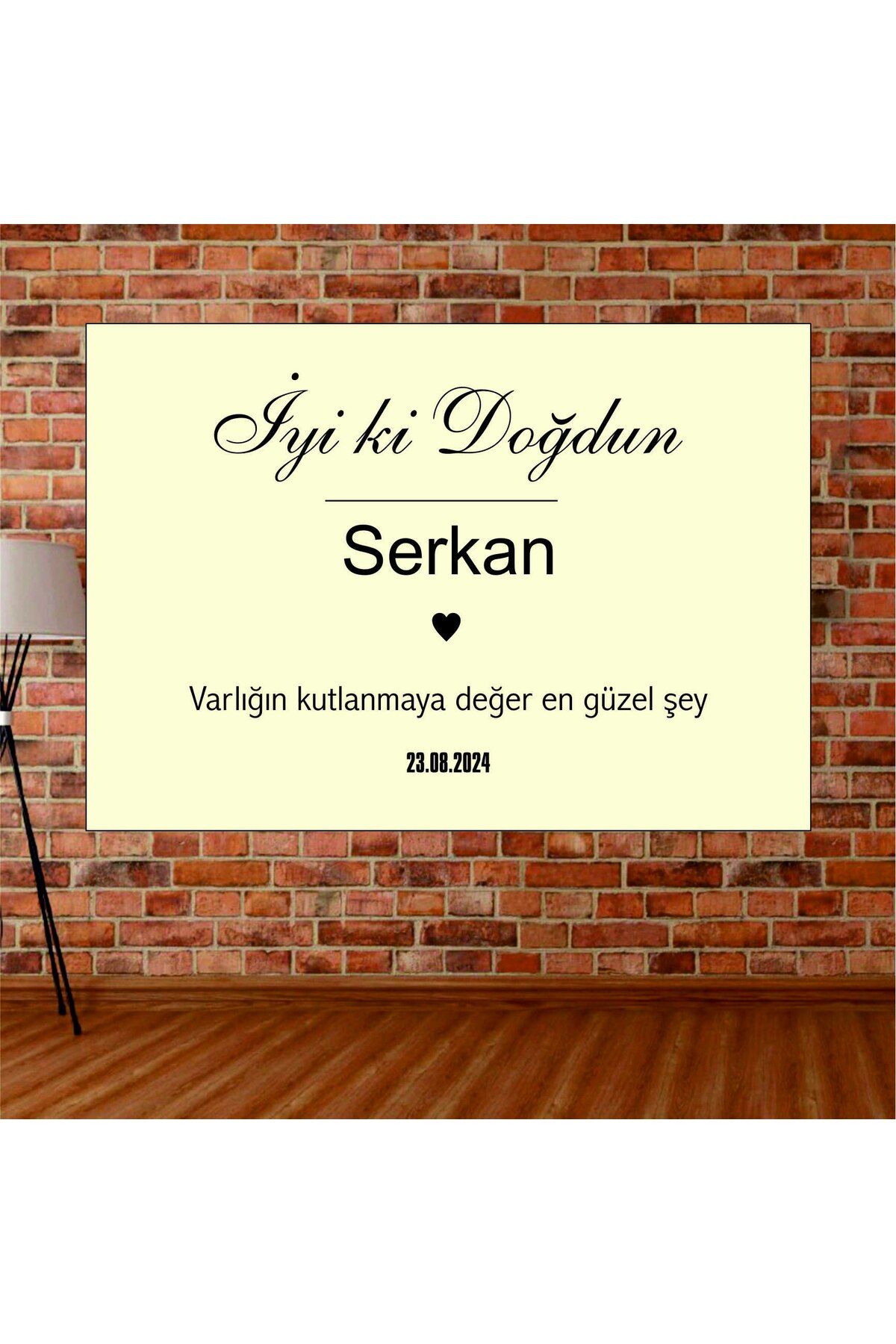 Home Kişiye Özel Doğum Günü Happy Birthday Afiş Duvar Pankart 100x70 cm