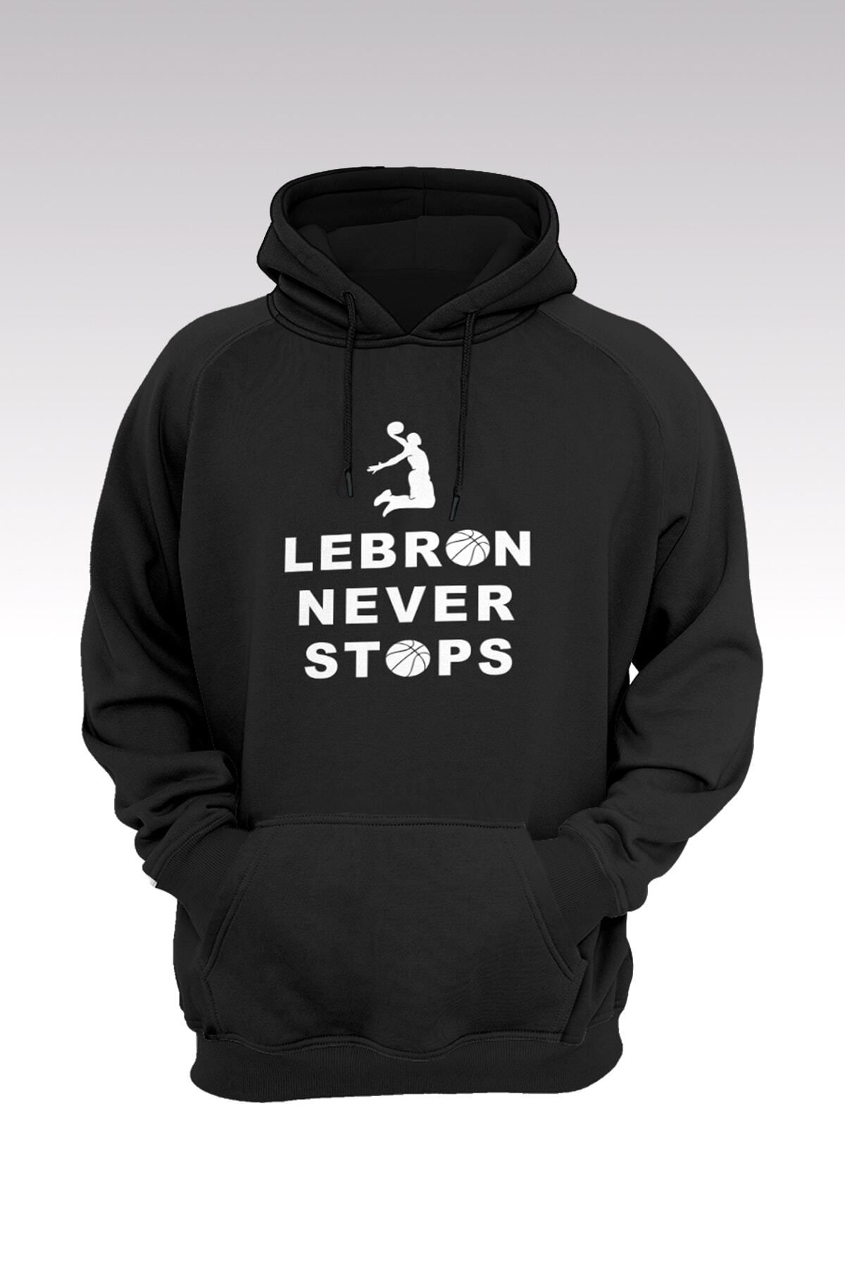 Pisa Art Lebron James 121 Siyah Kapşonlu Sweatshirt - Hoodie