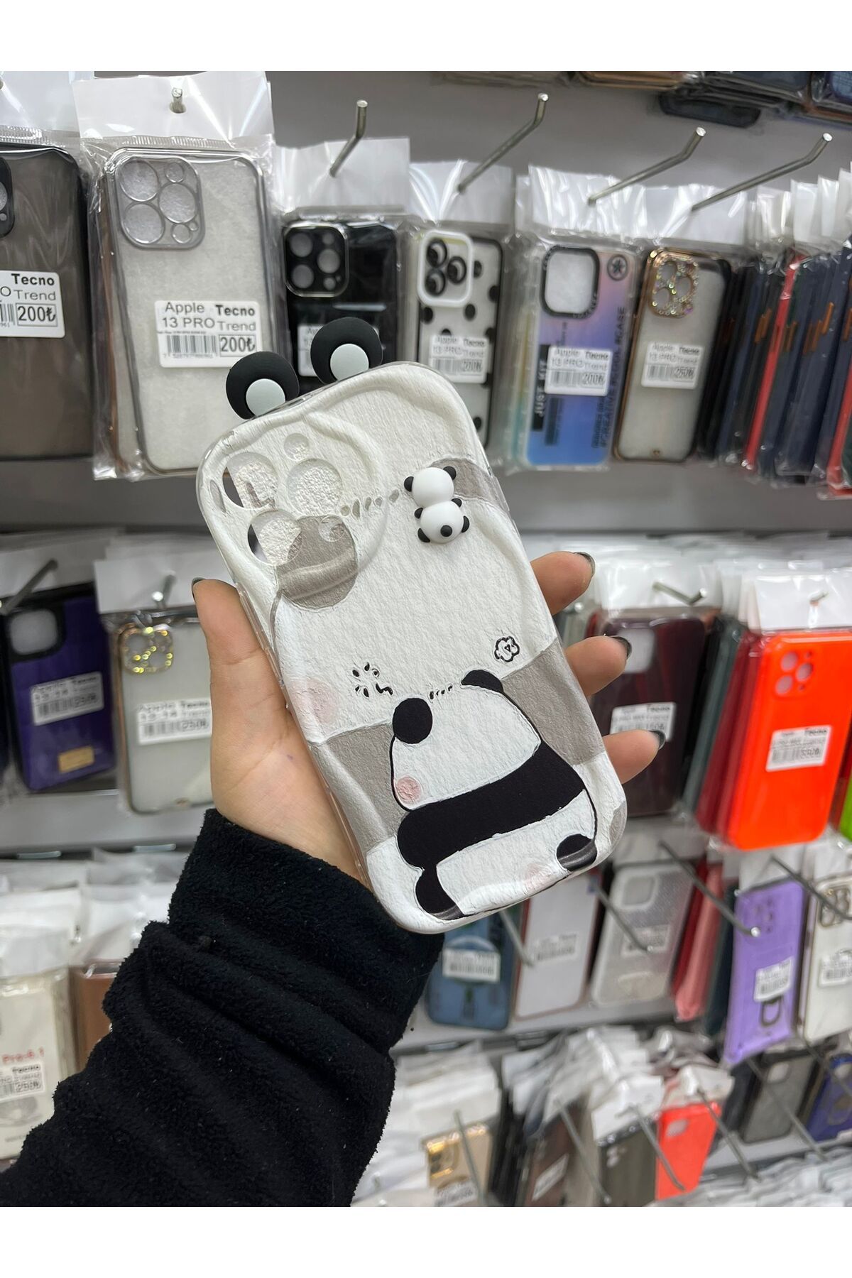 TECNOTREND Apple İphone 13 Pro Max 3D Desenli Kromi Silikon Kılıf