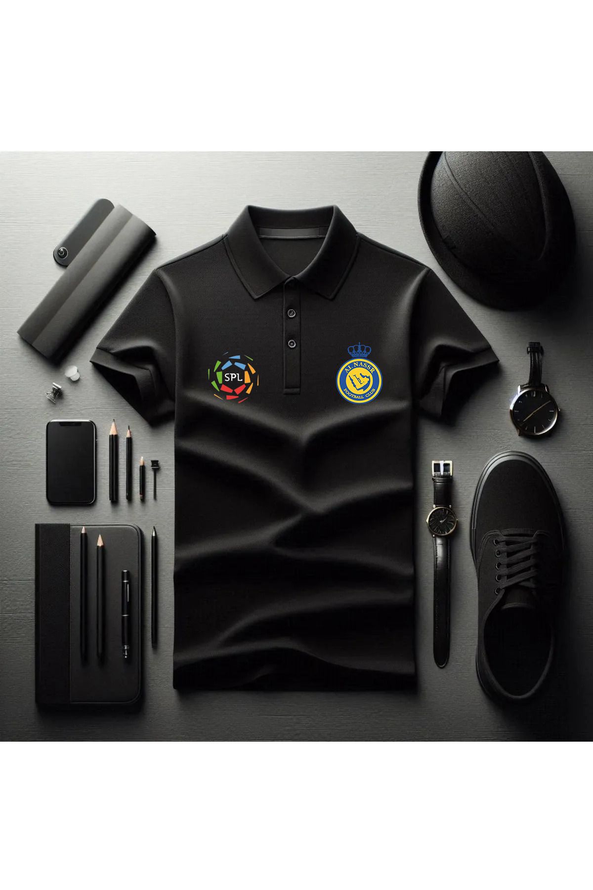 Pisa Art AL NASSR SUUDİ PRO LİGİ ÖZEL TASARIM POLO YAKA T-SHIRT