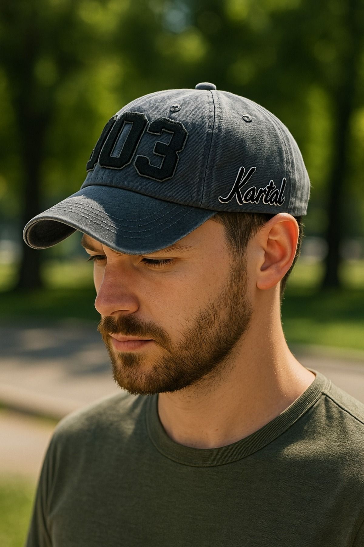 LAGRANZE Premium 1903 Nakışlı Gri Unisex Taraftar Şapka