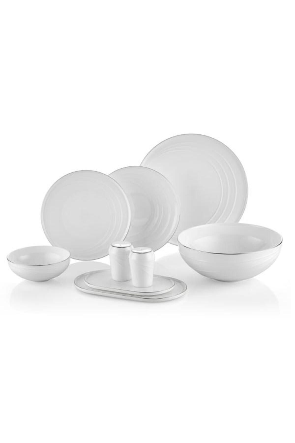 LAMEDORE 1lcb-3203p Cırcles Platınum 32 Parça Yemek Takımı