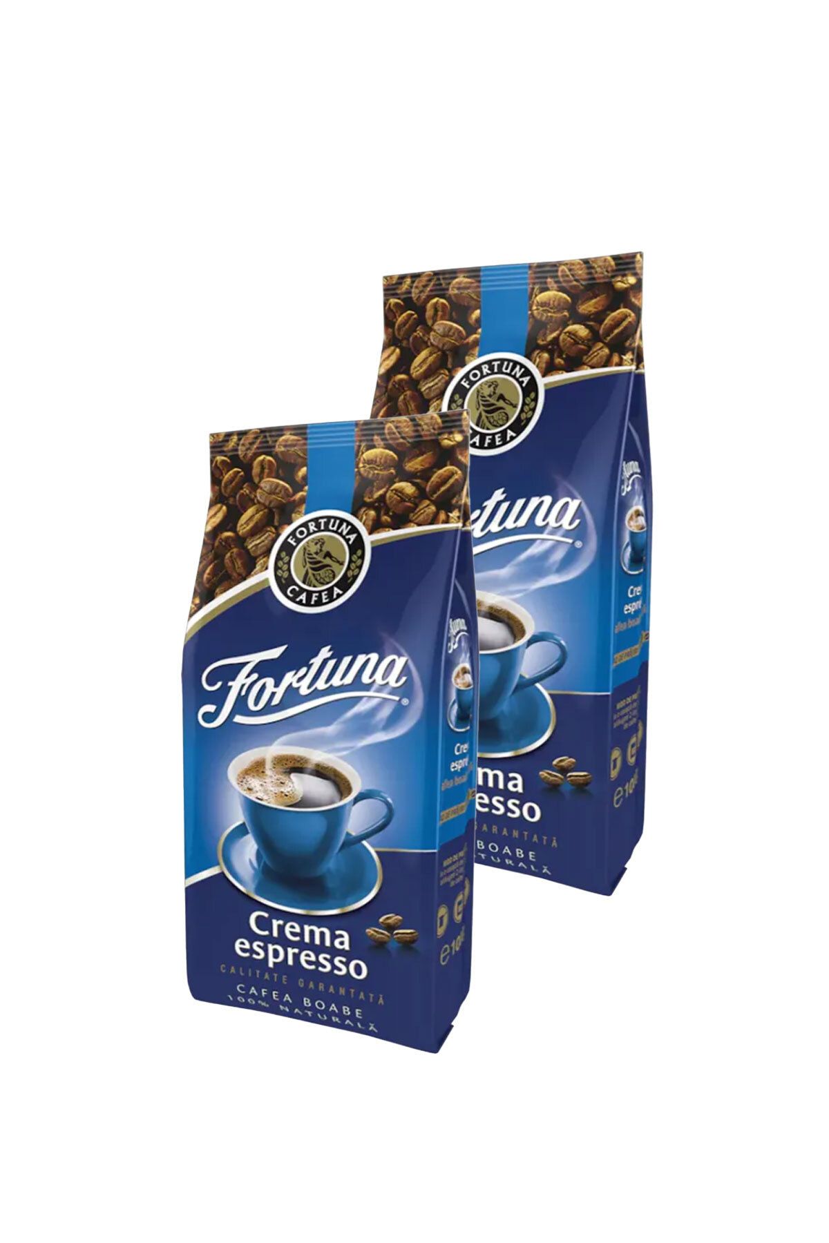 Fortuna Boabe De Cafea Crema Espresso, 1 Kg X 2 Buc. - Whole Beans