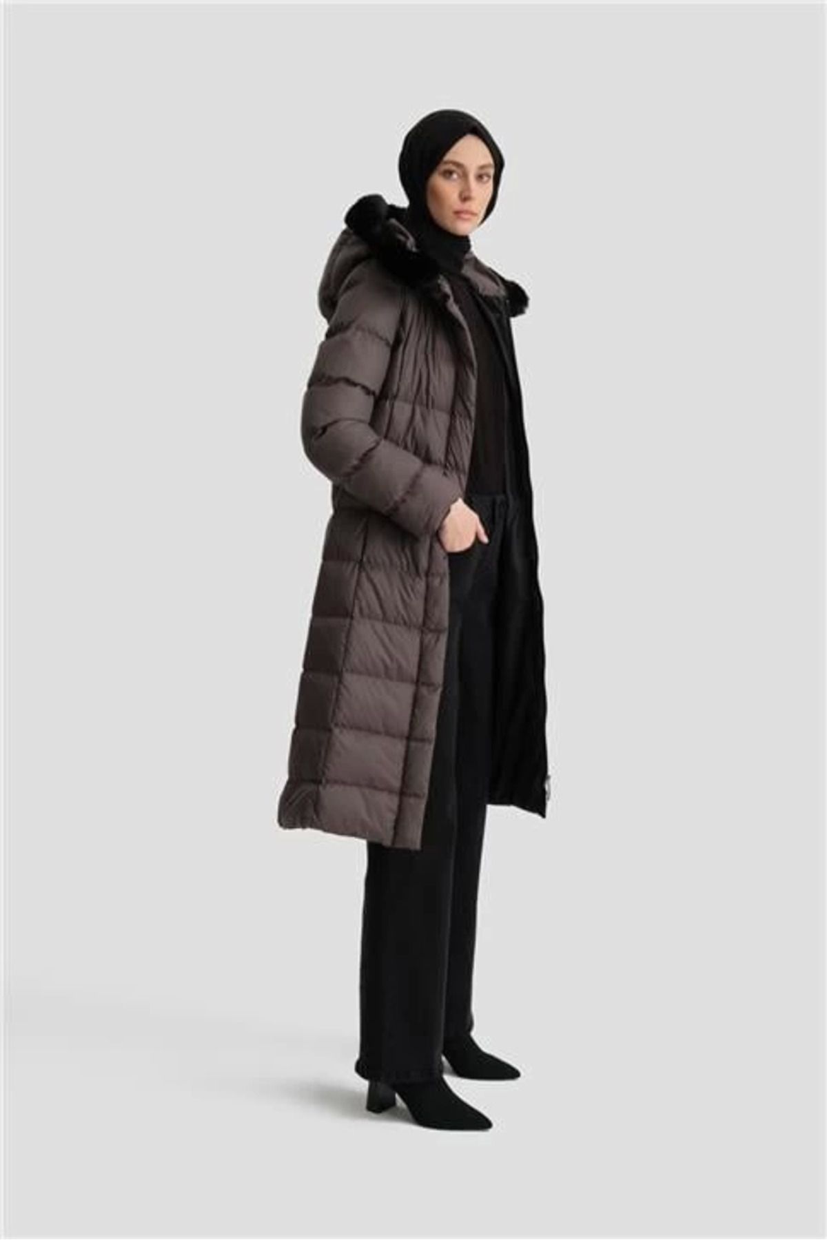 aradimtaradim Armine Kapitone Mont 24Kd6412 Antrasit