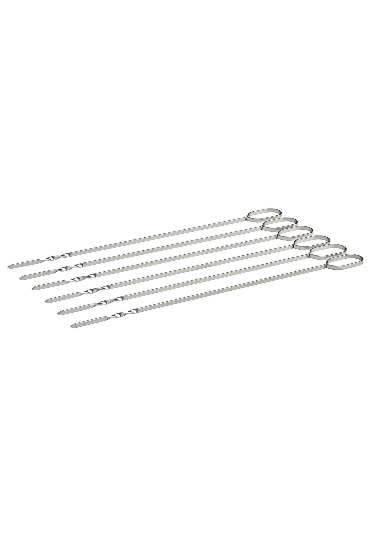 IKEA 6 Adet Paslanmaz Çelik Şiş Uzunluk 31 Cm İkea 6'lı Şiş Seti Mangal Barbekü Şişi