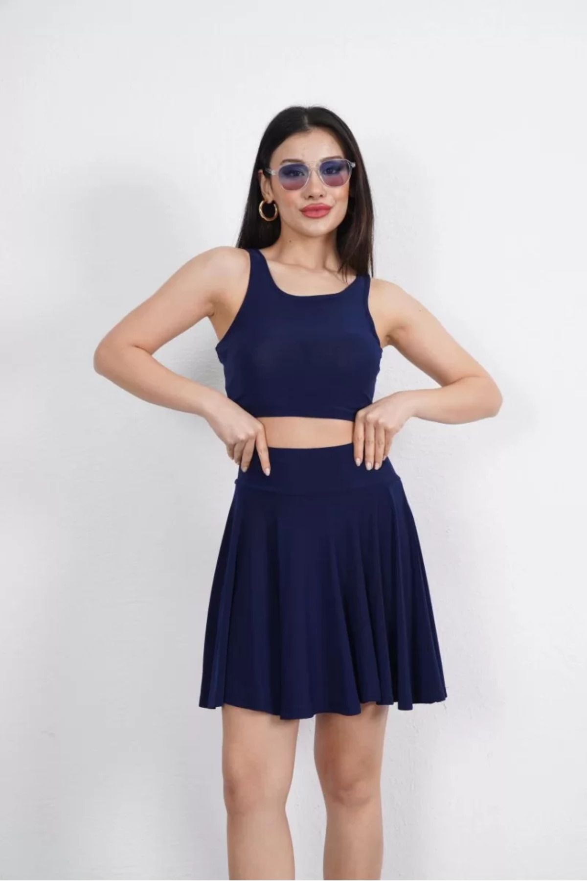 BBbutik Etek ve Crop Alt Üst Takım
