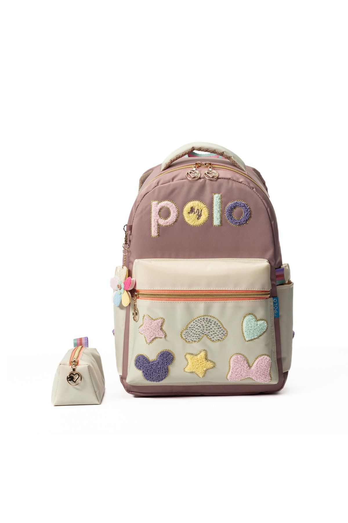 MY POLO Ember Nakış Detaylı Okul Çantası + Kalemlik