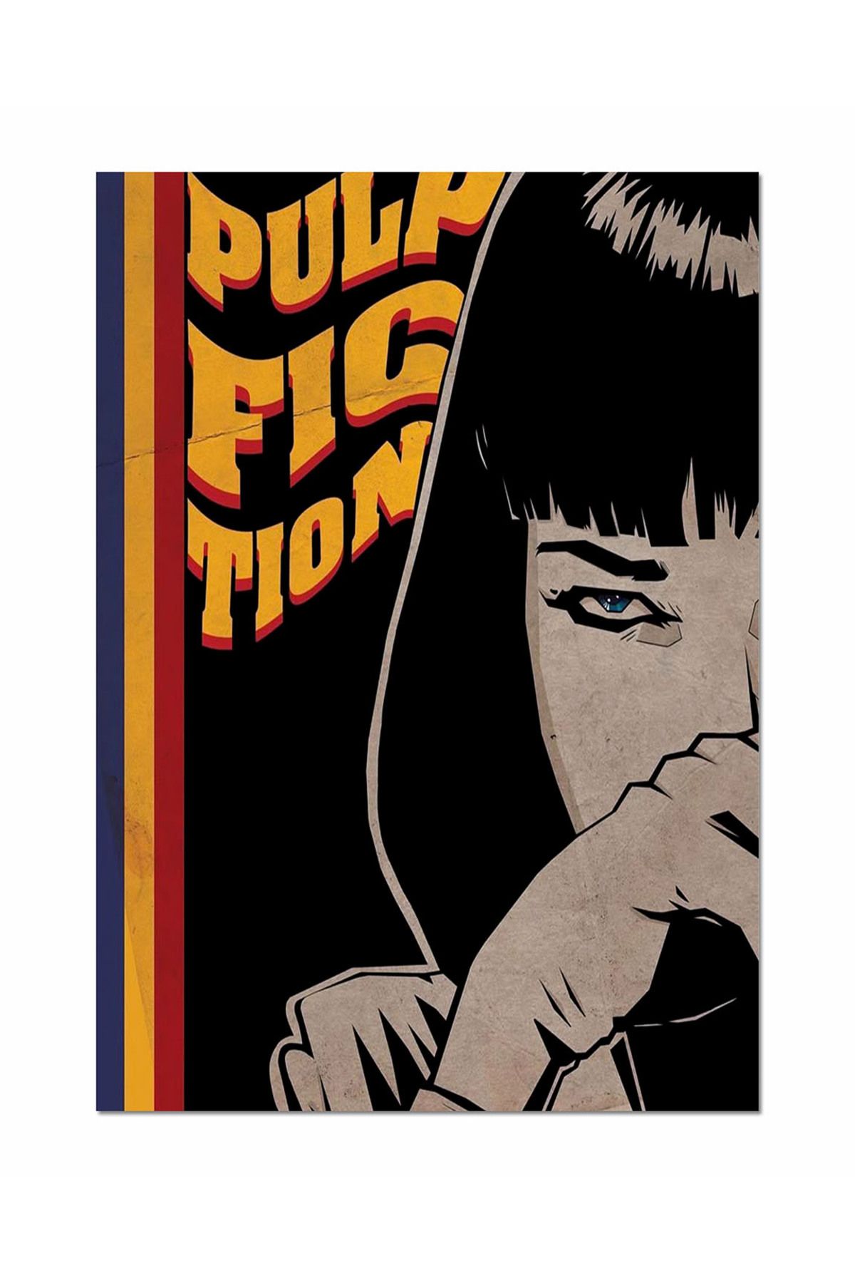 Ayabak Metal Poster Pulp Fiction Mia Wallace - Dekoratif Metal Poster - Hediyelik Metal Poster