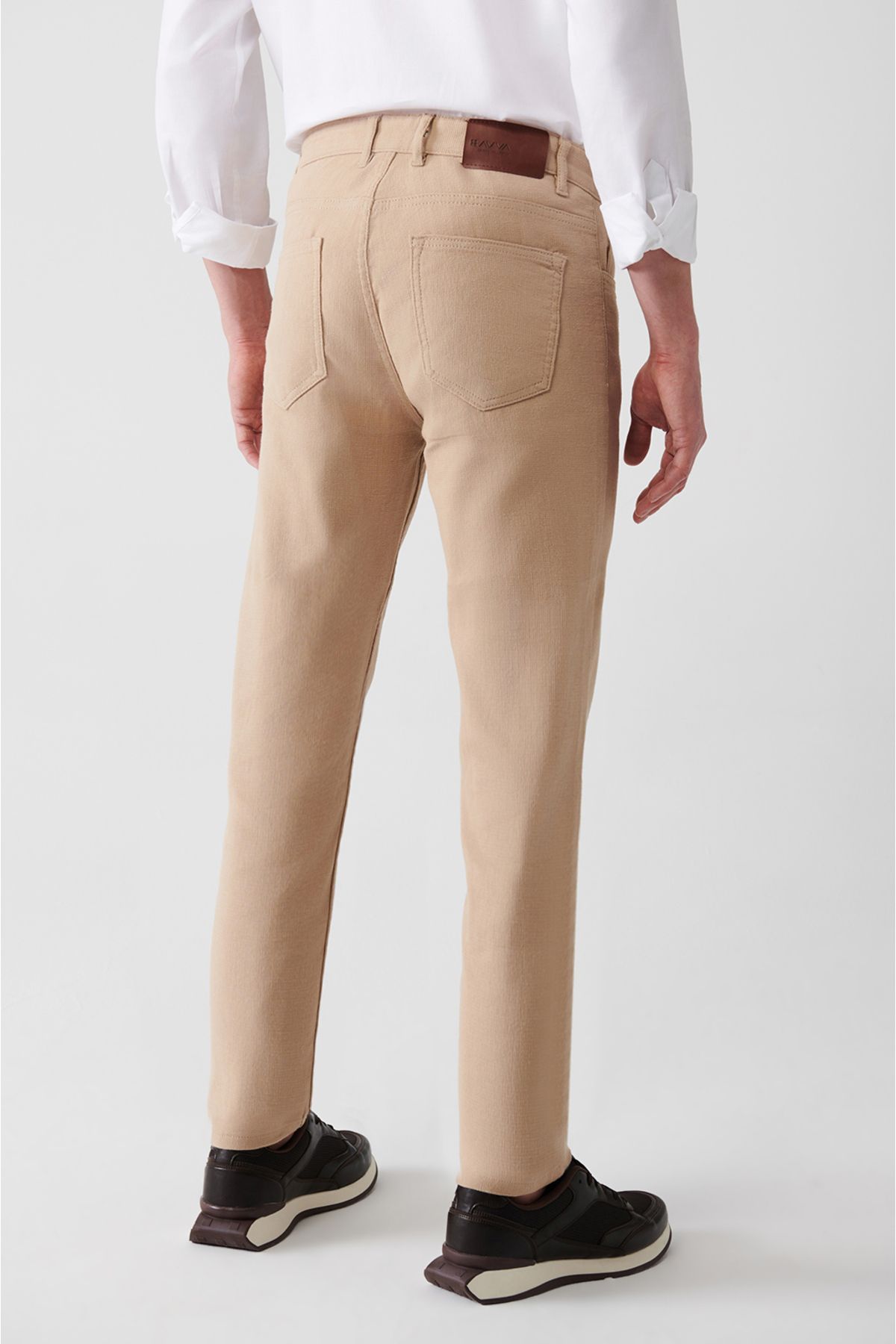 Avva-Mink Dobby Flexible 5-Taschen-Hose für Herren A31y3024 5