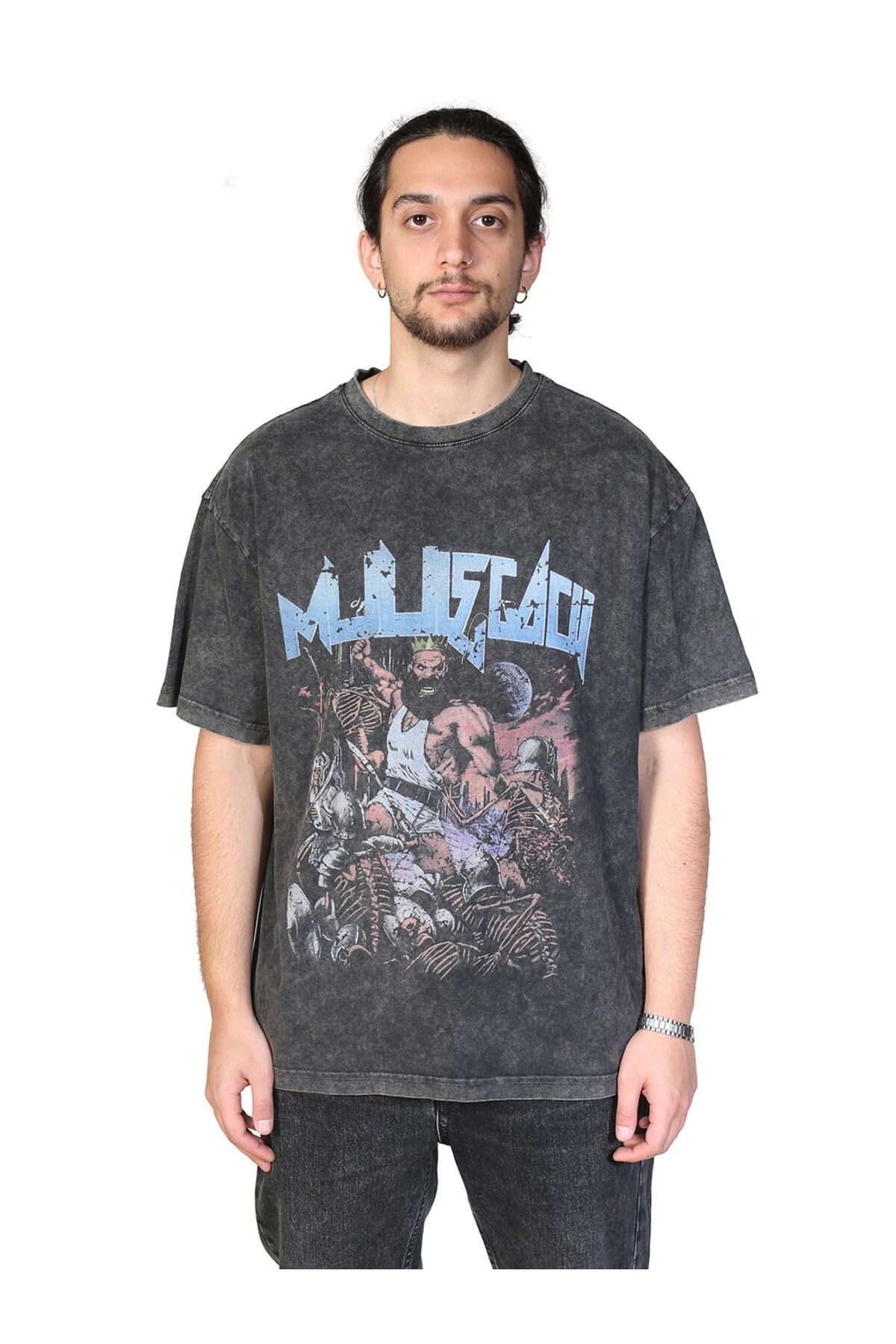 Muu Legacy WAR Oversize T-Shirt %100 Pamuk Dijital Baskılı