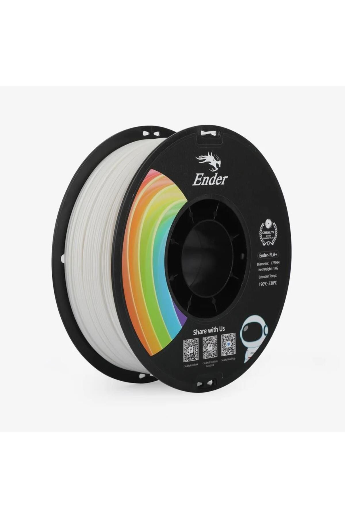 Creality NKATEİLER Creality Ender Pla+ Filament Beyaz 1.75mm 12 KG BEYAZ