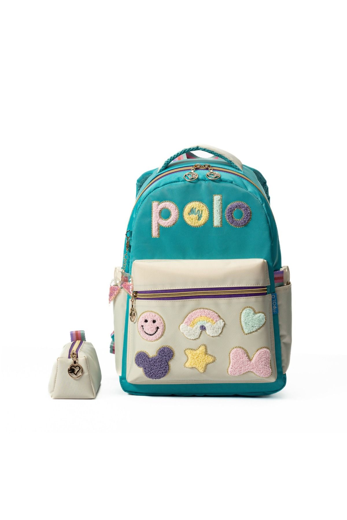 MY POLO Ember Nakış Detaylı Okul Çantası + Kalemlik