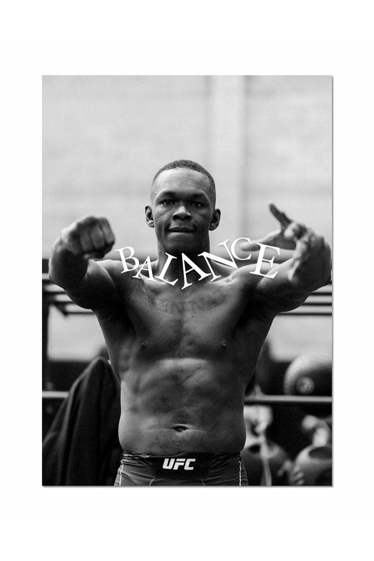 Ayabak Metal Poster UFC Israel Adesenya - Dekoratif Metal Poster - Hediyelik Metal Poster
