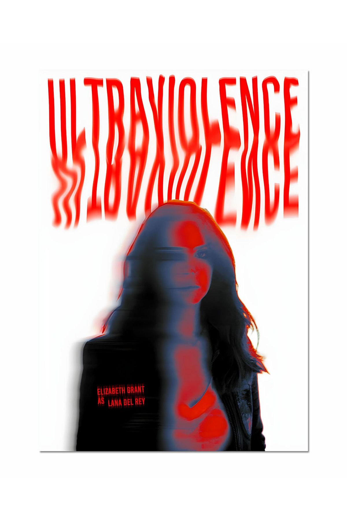 Ayabak Metal Poster Lana Del Rey UltraViolence - Dekoratif Metal Poster - Hediyelik Metal Poster