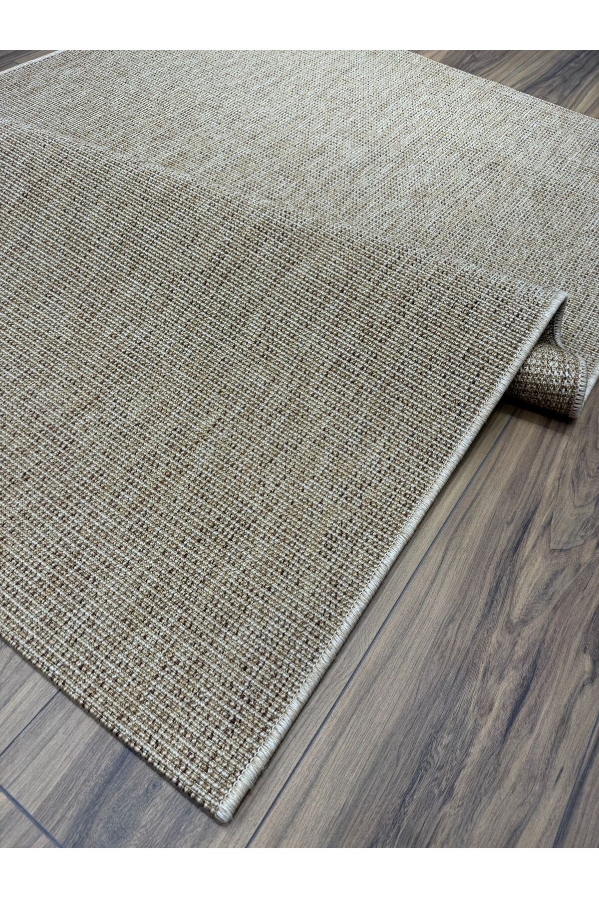 Neşem Halı Boutique Sisal halı 662-BEJ Hasır Dokulu Kolay Temizlenen Jut Görünümlü Halımız
