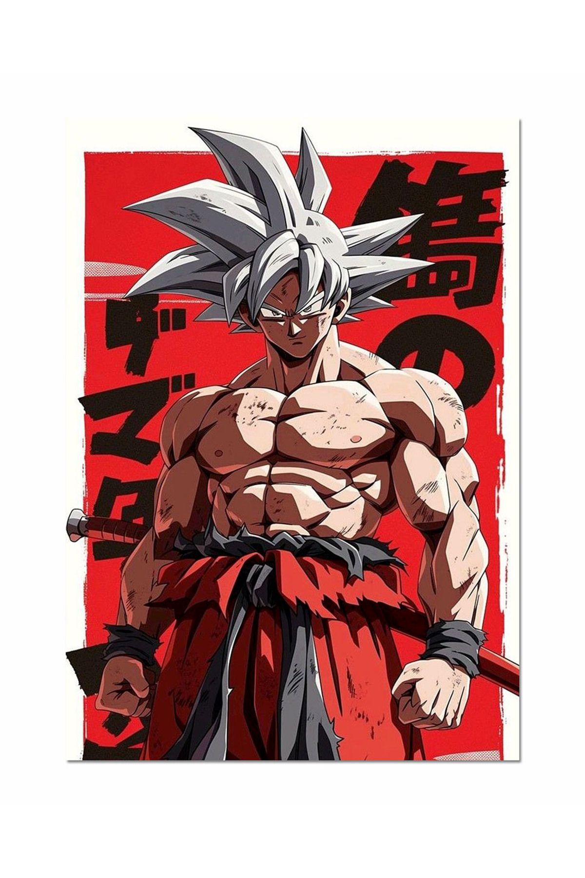 Ayabak Metal Poster Anime Dragon Ball Son Goku - Dekoratif Metal Poster - Hediyelik Metal Poster