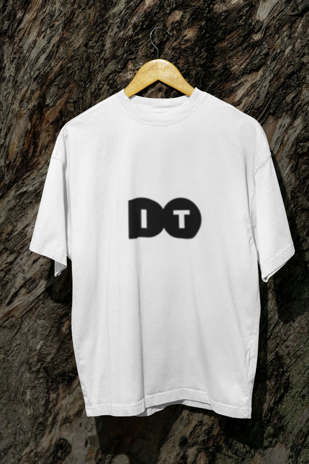 MG DO IT BASKILI UNISEX BİSİKLET YAKA PAMUKLU OVERSIZE KALIP KISA KOLLU T-SHIRT