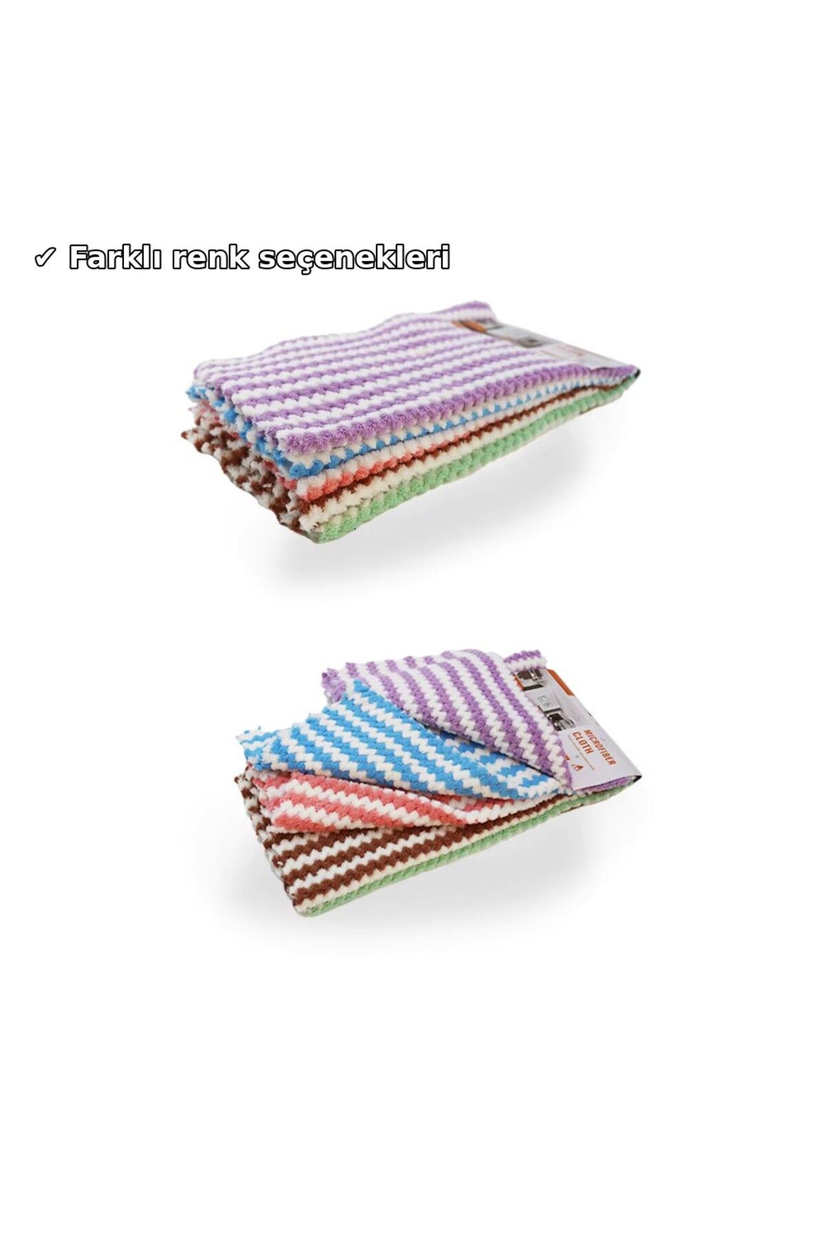 UGA İthalat 3'lü Mikrofiber Temizlik Bezi 30x30 cm | Tüy Bırakmaz Leke Tutmaz Bez - 13 Gr