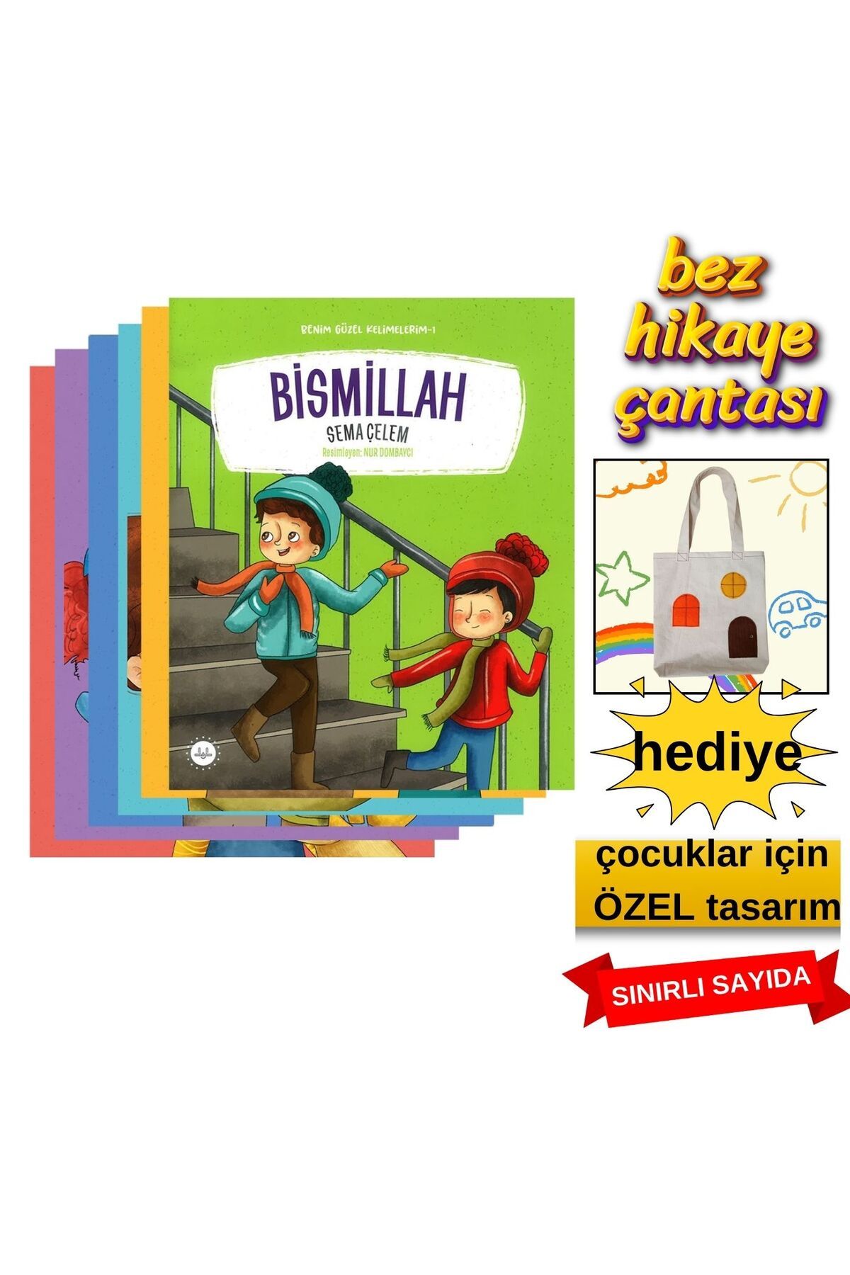 Diyanet İşleri Başkanlığı Benim Güzel Kelimelerim – 6 Kitaplık Set| Diyanet Yayınları | 4-8 Yaş Çocuklar İçin Değerler Eğitimi