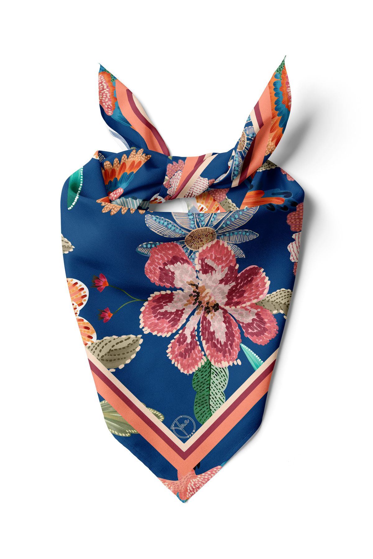 TUA ÇİÇEKLİ KANATLAR Desen Bandana/Fular