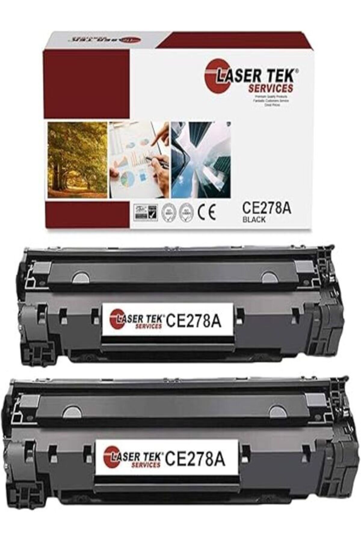 HP 78A CE278A Works with HP Laserjet M1536 MFP M1536DNF,P1560 P1566 (Black, 2 Pack) - 2,100 Pages