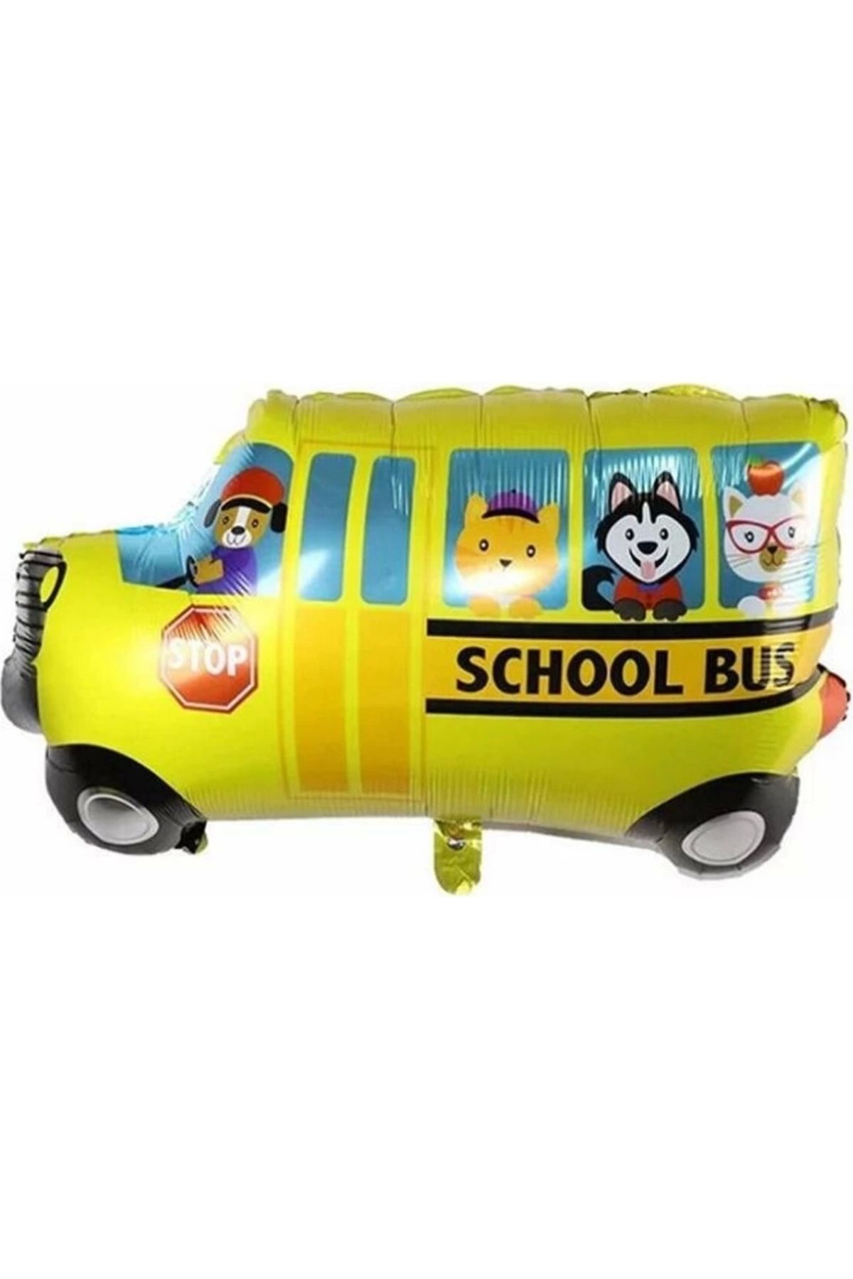 Papatya Süs Evi Folyo Balon School Bus Okul Taşıtı 22 Inç