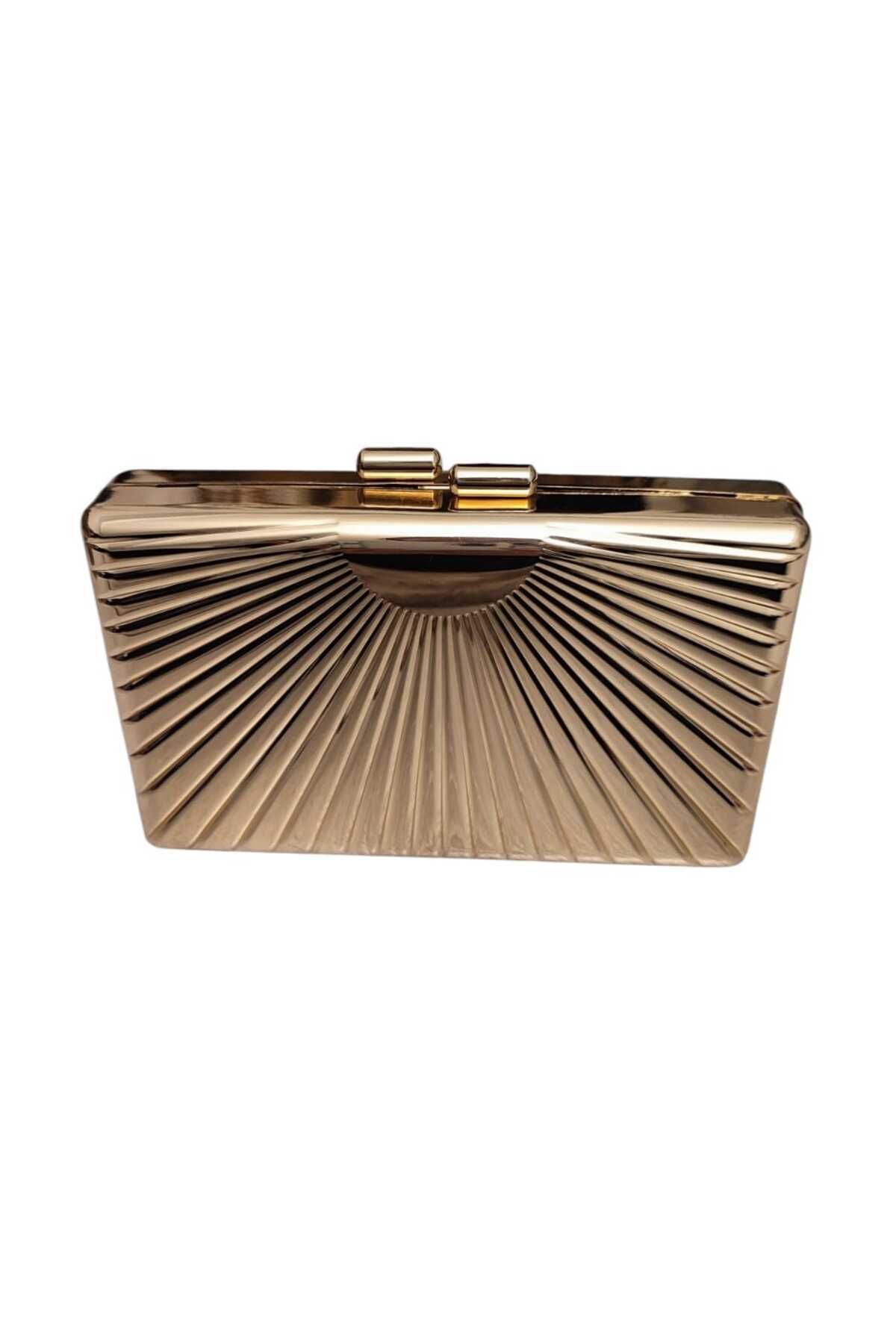 David Rossi Mixify Metal Clutch Abiye Çanta