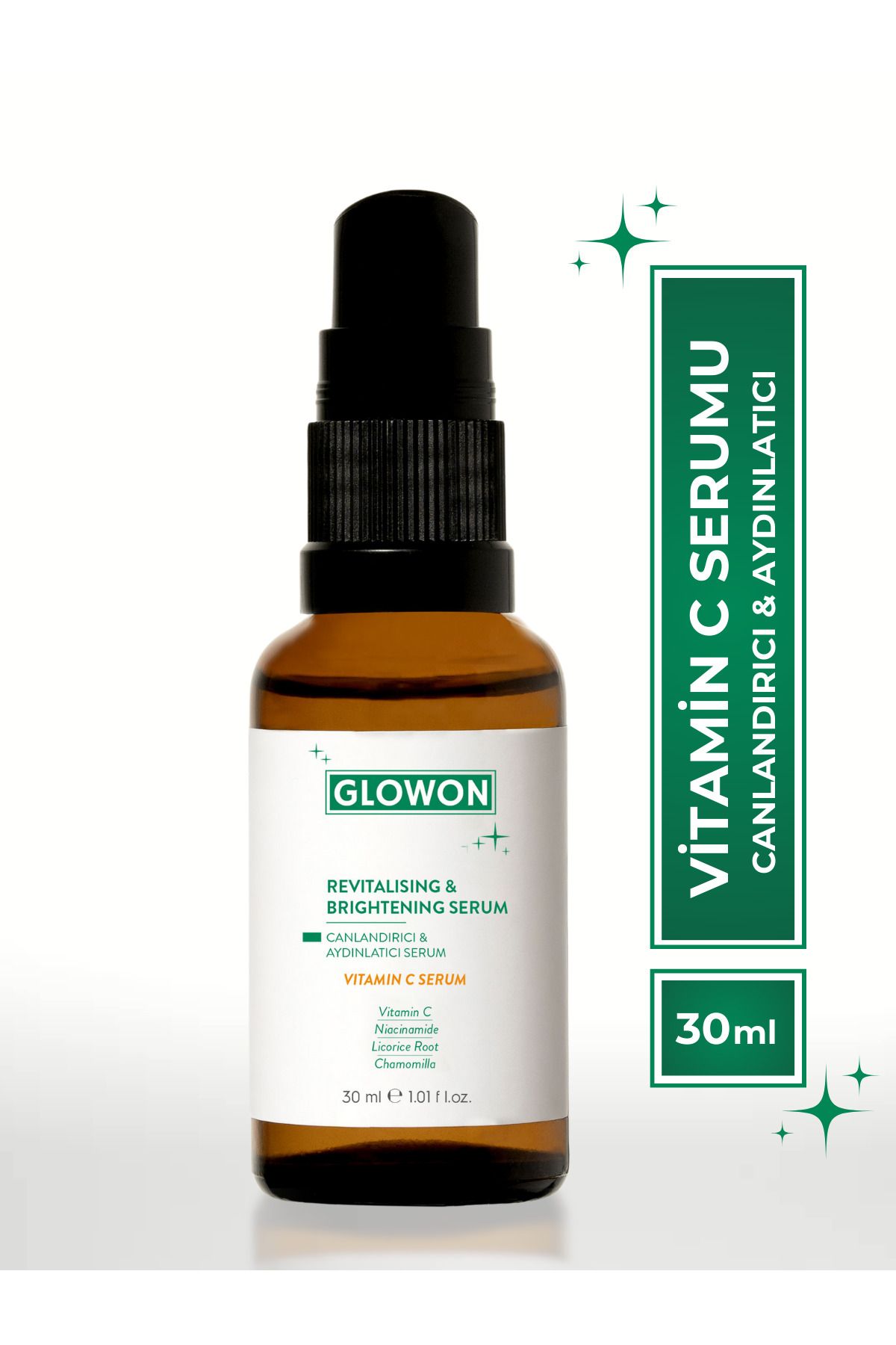 GLOWON CANLANDIRICI VE AYDINLATICI SERUM – VİTAMİN C SERUM 30 ML