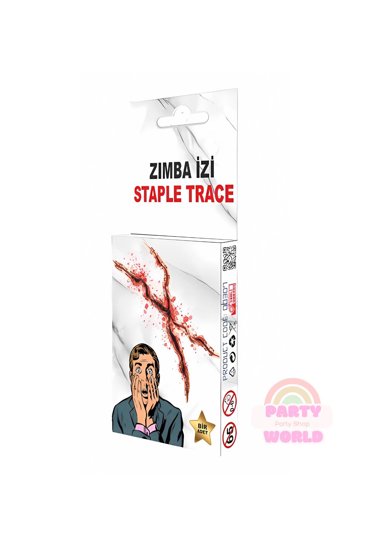 party world Zımba Dikiş – Şaka Malzemesi – Gerçekçi Yara Dövmesi