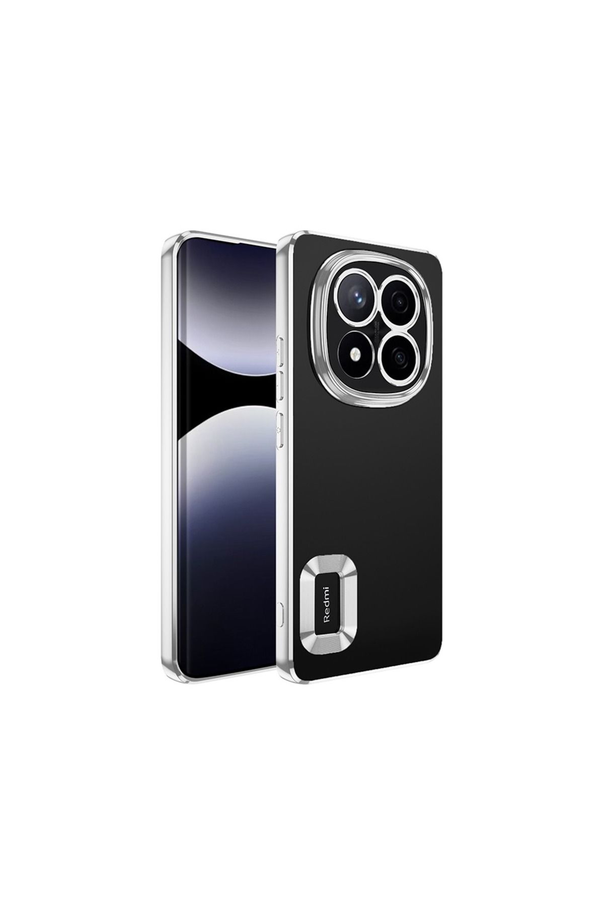 NANOSPACE Xiaomi Poco X7 İle Uyumlu Kılıf Kamera Korumalı Logo Gösteren Omega Kapak