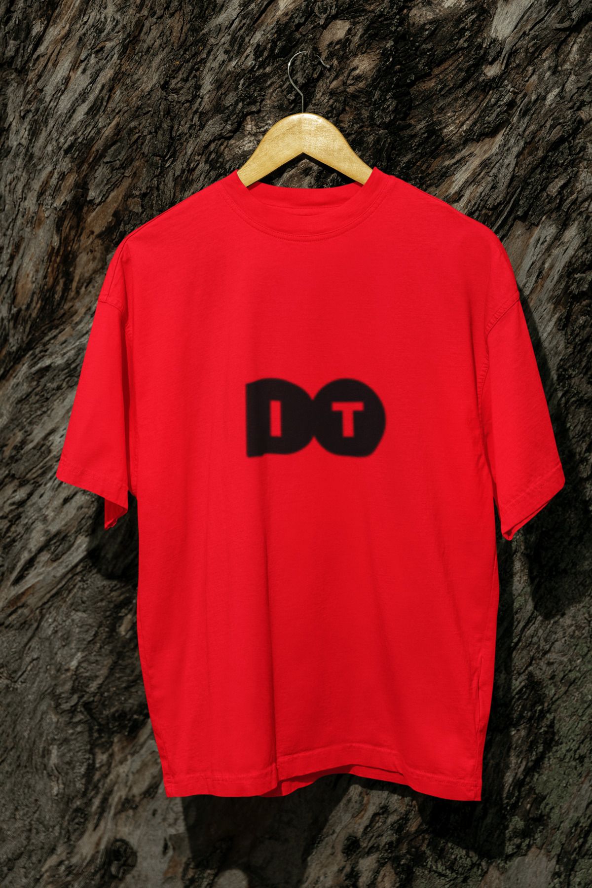 MG DO IT BASKILI UNISEX BİSİKLET YAKA PAMUKLU OVERSIZE KALIP KISA KOLLU T-SHIRT