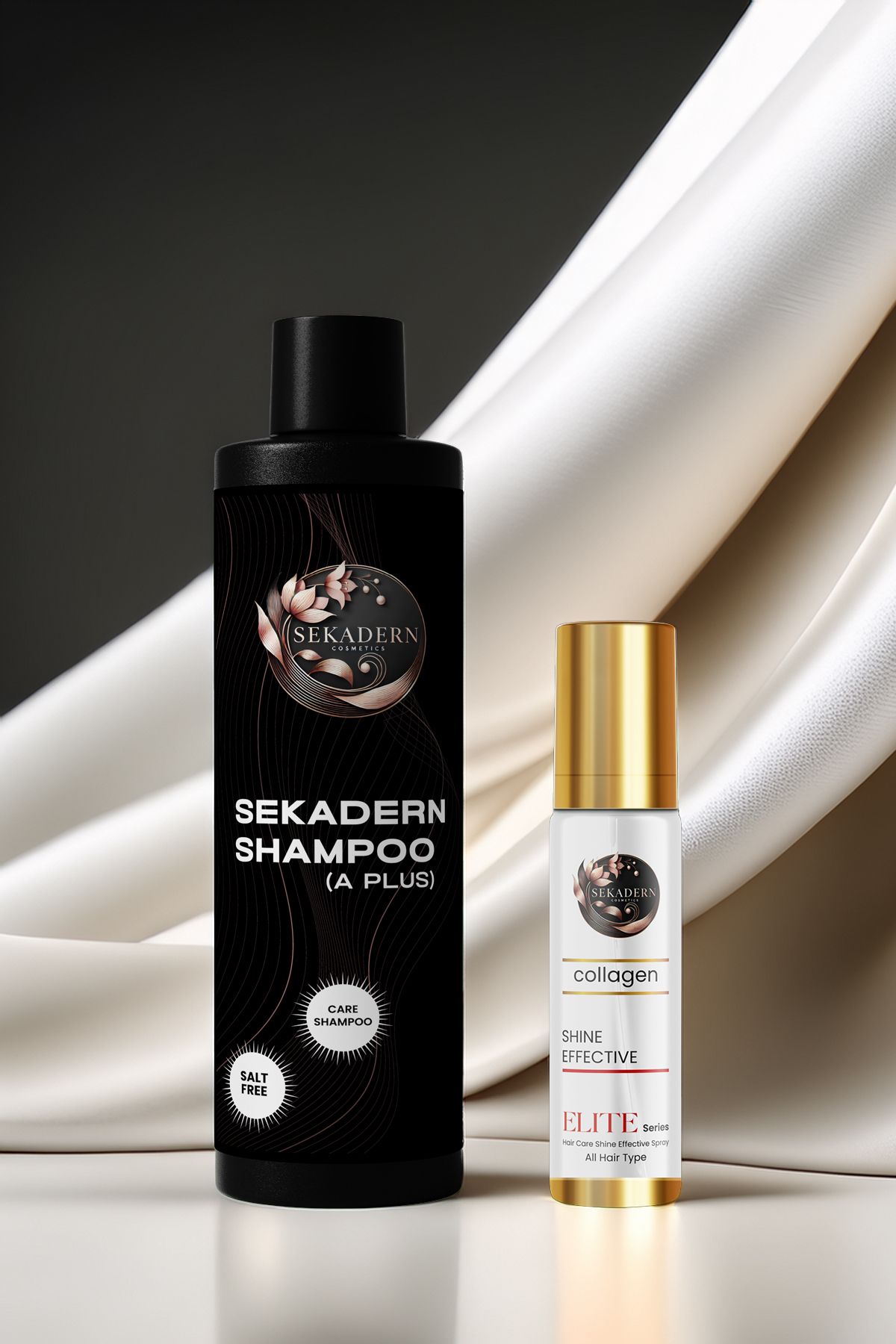 sekadern cosmetics Sekadern 2'si Bir Arada Şampuan- Saç Spreyi Bakım Seti