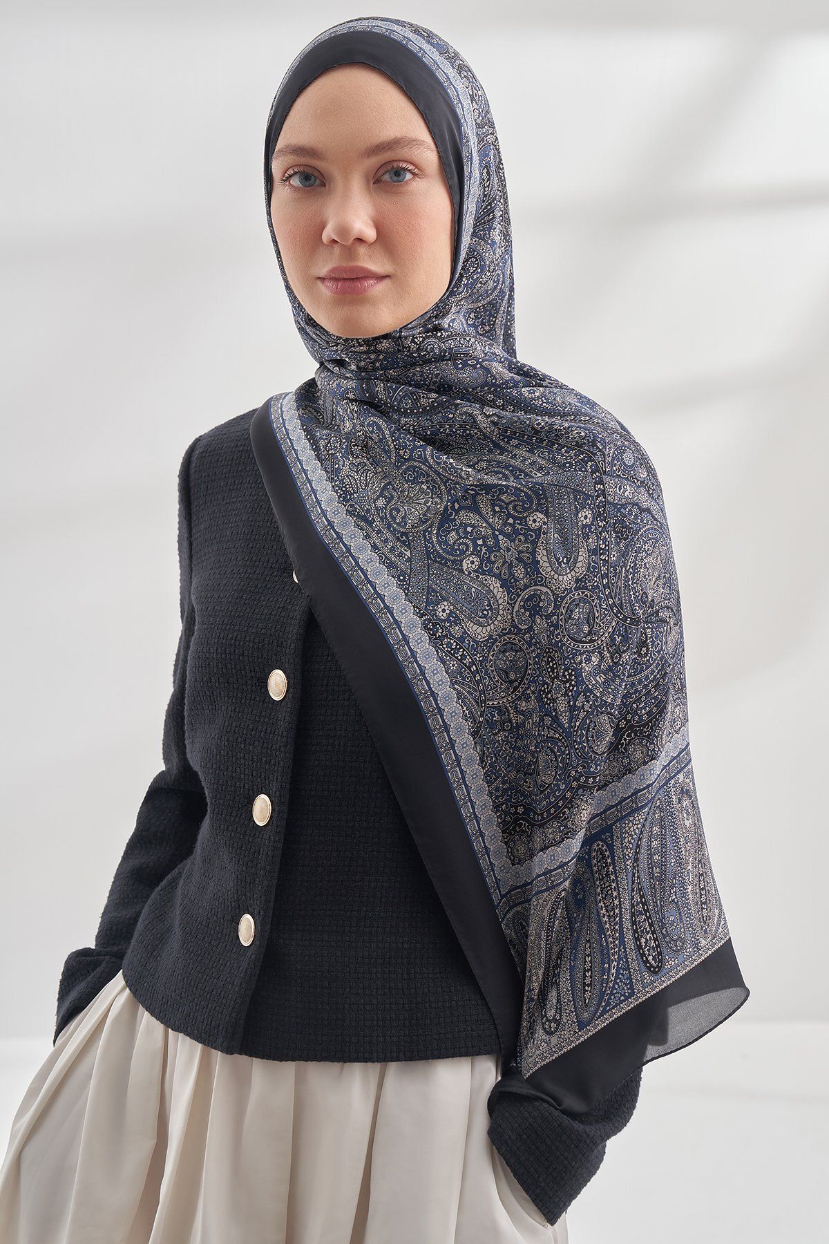 ARMANDA Retro Desen Etnik Vual Vintage Şal