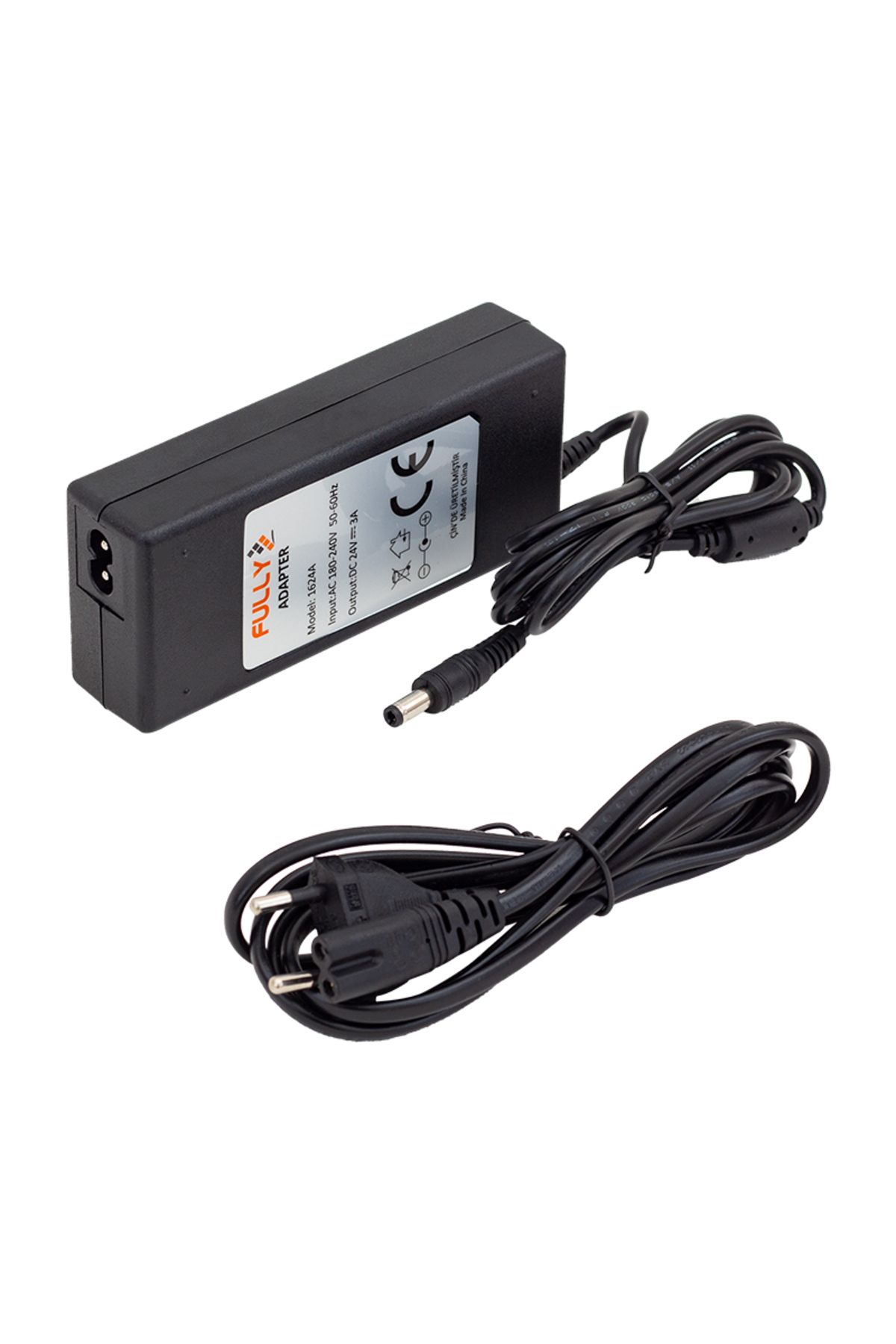 Findit FULLY O-1624A 24 VOLT - 3 AMPER PLASTİK KASA MASAÜSTÜ ADAPTÖR 5.5*2.5 UÇ (2818)