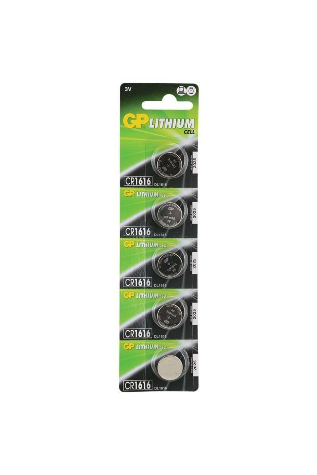 GP CR1616 Lityum 3 Volt Pil 5'Li Paket