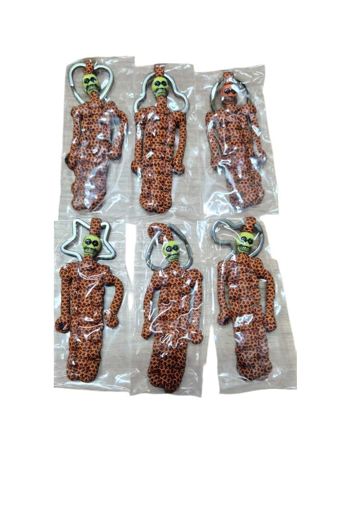 moonparacord Paracord Kafatası Anahtarlık 6 Adet