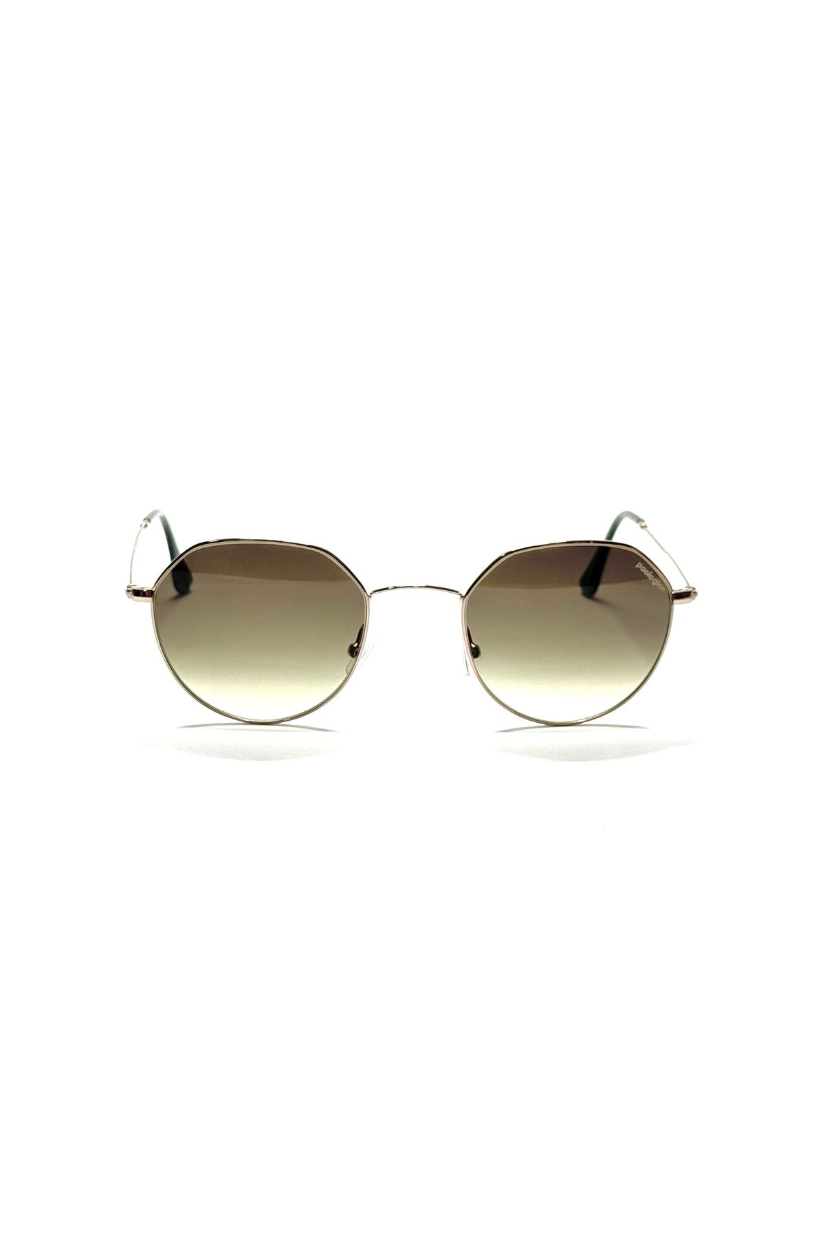 paolo gion 147 c42 kahverengi degrade unisex uv 400 filtreli güneş gözlüğü 50-24-145
