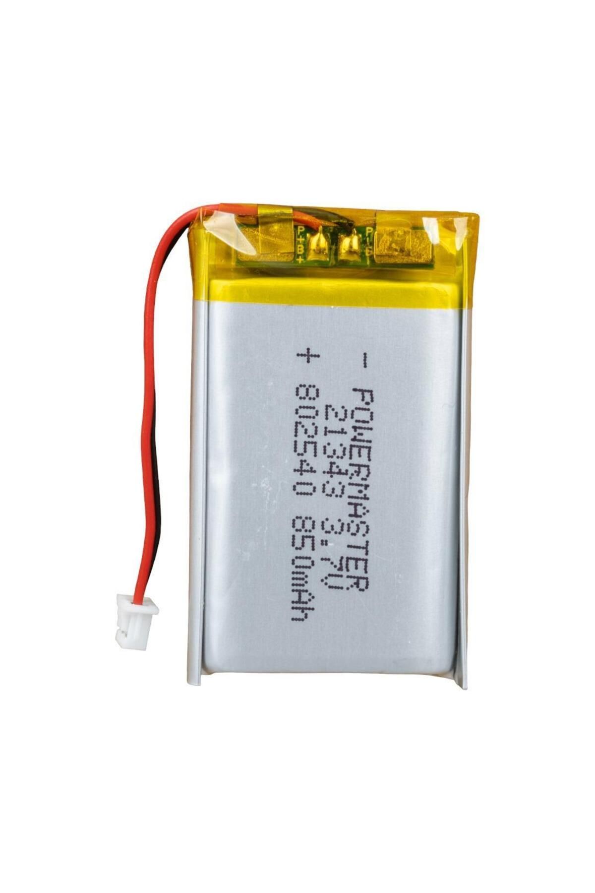 Powermaster 802540 3.7 Volt 850 Mah Lityum Polimer Pil