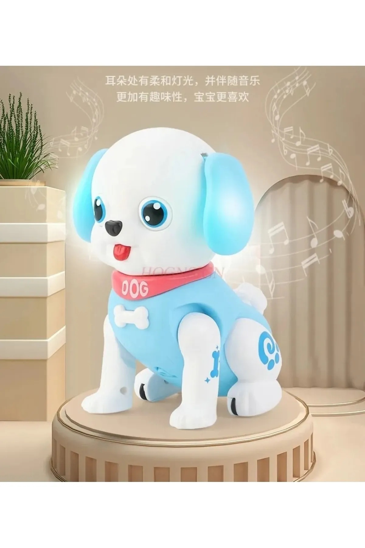 SCOWETTO Robot Köpek Hareketli Müzikli Işıklı Emeklemeye Yardımcı Bebek Oyuncak (TEK ADET FİYATIDIR.) fotoğrafı 5 (önizleme)
