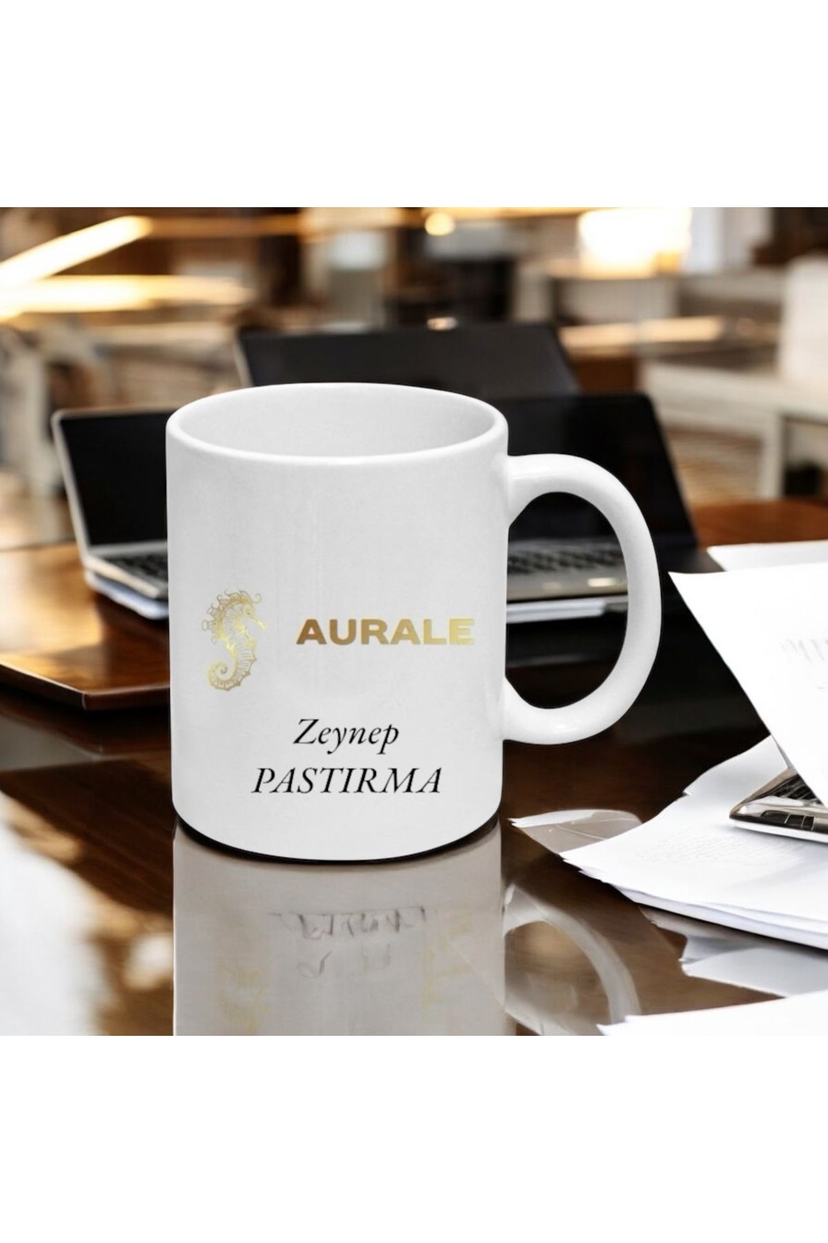 AURALE BASKI FİRMA BASKILI KUPA BARDAK