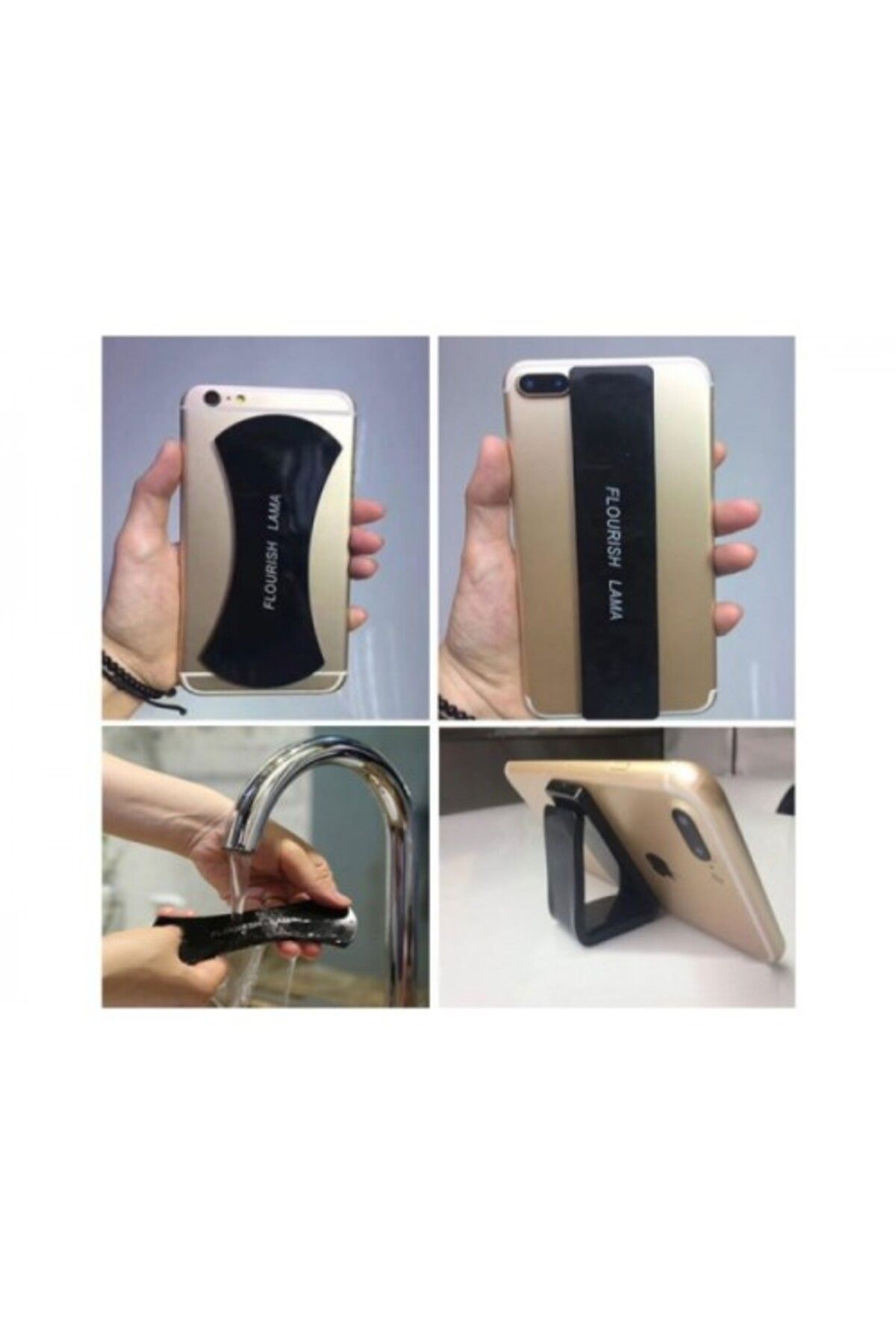 Runaway Nano Telefon Tablet Tutucu Çift Boyut Güçlü Yapışkanlı,Duvarda Arabada İz Bırakmayan Nano Teknoloji