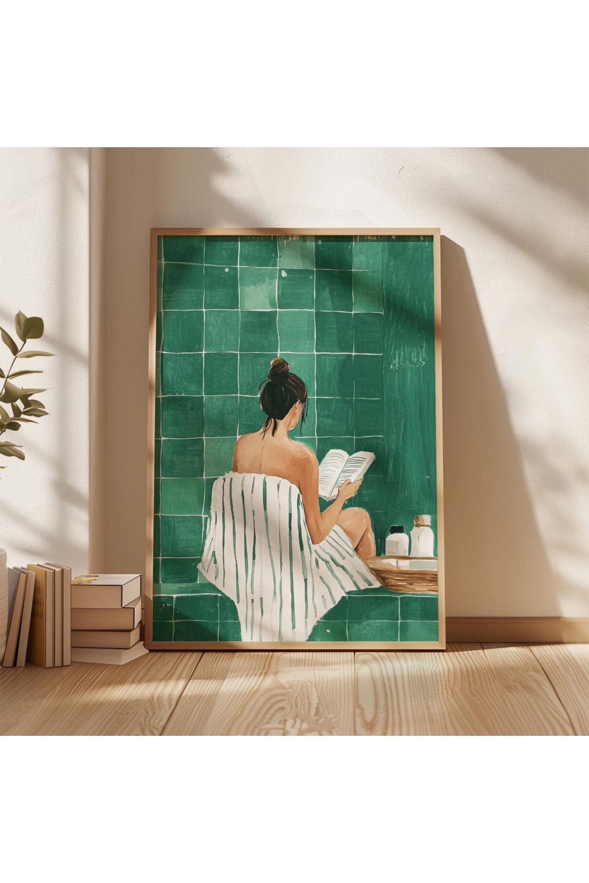 woodhomeworks tek parça salon ofis dekor tablo