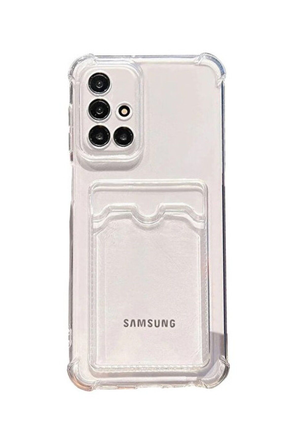 Di Aksesuar Samsung Galaxy A71 Kartlıklı Şeffaf