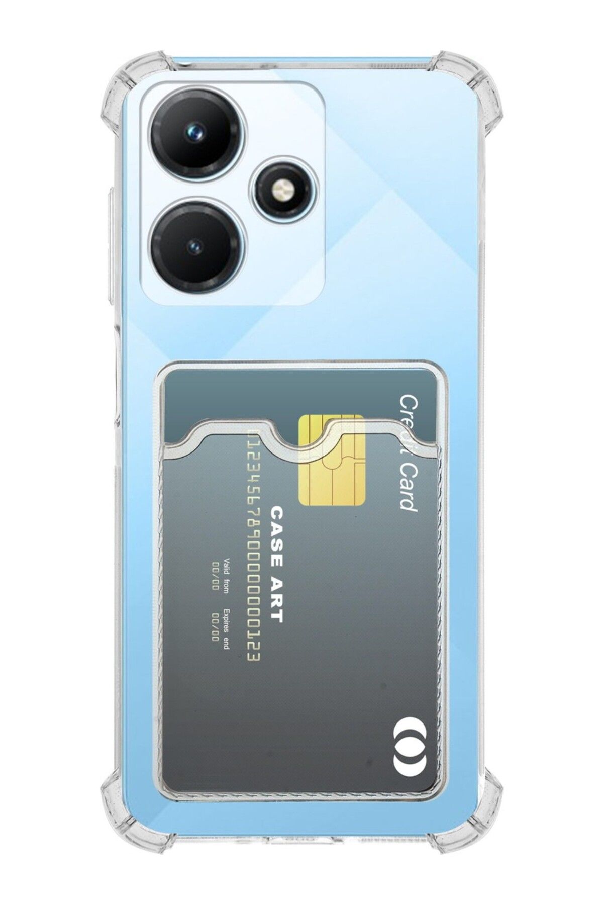 Di Aksesuar İnfinix Hot 40 Kartlıklı Şeffaf