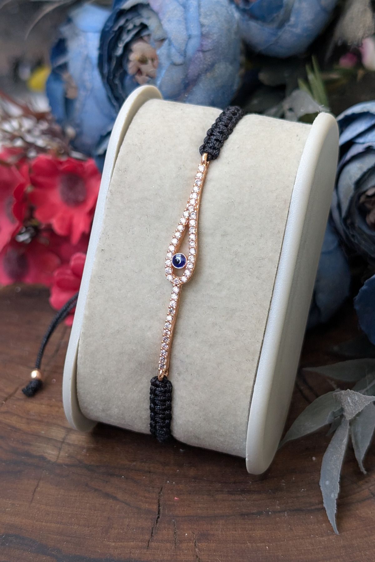 cheetah quality Zirkon Taşlı El Yapımı Makrome Ayarlanabilir Kadın Bileklik